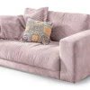 1,5 Sitzer Downtown mit Armlehnen Cord rosa