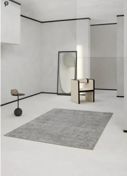 Alva Teppich silber klein