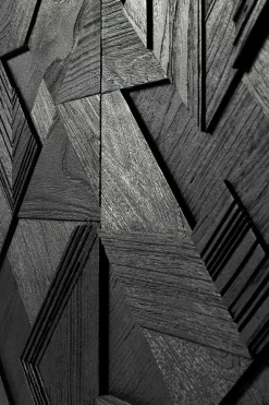 Anrichte Graphic Teak schwarz B 168 cm