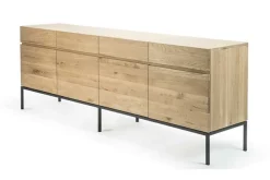 Anrichte Ligna Eiche schwarz B 220 cm