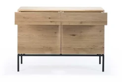 Anrichte Ligna Eiche schwarz B 110 cm