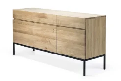 Anrichte Ligna Eiche schwarz B 165 cm