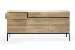 Anrichte Ligna Eiche schwarz B 165 cm