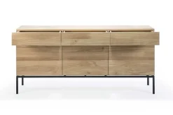 Anrichte Ligna Eiche schwarz B 165 cm