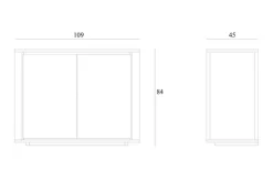 Anrichte Shadow Eiche massiv B 109 cm