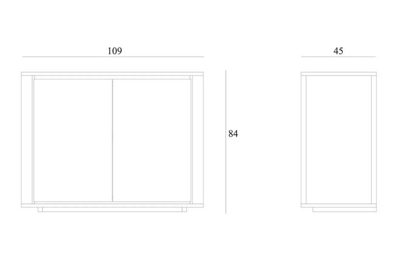 Anrichte Shadow Eiche massiv B 109 cm