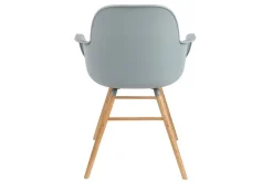 Armlehnstuhl Albert Kunststoff hellgrau