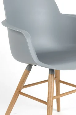 Armlehnstuhl Albert Kunststoff hellgrau