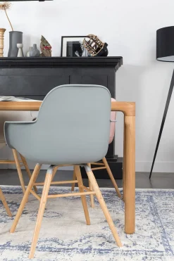 Armlehnstuhl Albert Kunststoff hellgrau