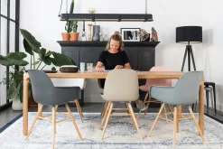 Armlehnstuhl Albert Kunststoff hellgrau