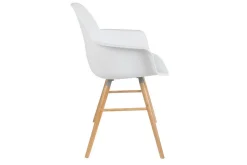 Armlehnstuhl Albert Kunststoff weiss