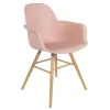 Armlehnstuhl Albert Kunststoff pastell rosa