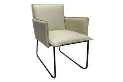 Armlehnstuhl Benny Stoff braun