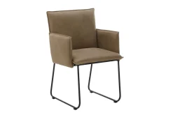 Armlehnstuhl Benny Stoff braun