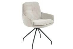 Armlehnstuhl Bilbao Cord grau