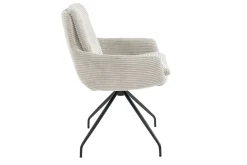 Armlehnstuhl Bilbao Cord grau