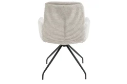 Armlehnstuhl Bilbao Cord grau