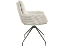 Armlehnstuhl Bilbao Cord hellgrau