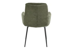 Armlehnstuhl Bilbao Cord dunkelgrün