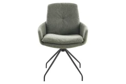Armlehnstuhl Bilbao Stoff grün