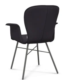 Armlehnstuhl Blake Stoff aubergine