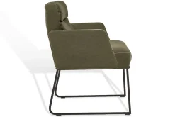Armlehnstuhl D-light Leder grün
