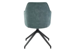 Armlehnstuhl Eliza Stoff blau drehbar