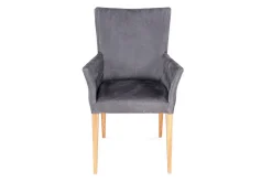 Armlehnstuhl Jacky Leder anthrazit