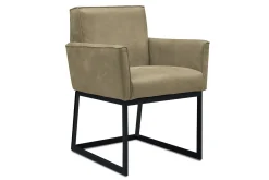 Armlehnstuhl Lido Leder sand