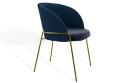 Armlehnstuhl Lunar Light Stoff dunkelblau