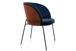 Armlehnstuhl Lunar Stoff blau