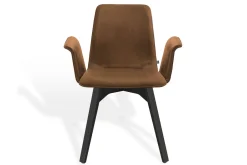 Armlehnstuhl Maverick Leder braun