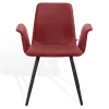 Armlehnstuhl Maverick Leder rot