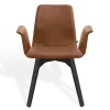 Armlehnstuhl Maverick Leder braun