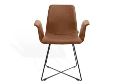 Armlehnstuhl Maverick Leder braun