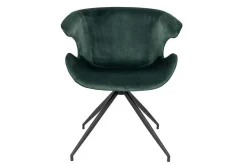 Armlehnstuhl Mia Samt dunkelgrün