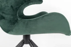 Armlehnstuhl Mia Samt dunkelgrün