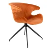 Armlehnstuhl Mia Samt orange