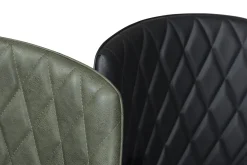 Armlehnstuhl Rombo Lederoptik grün