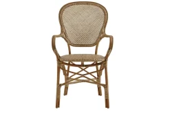 Armlehnstuhl Rossi Rattan antikbraun