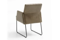 Armlehnstuhl Sea Leder khaki