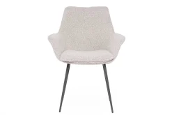 Armlehnstuhl Uma Bouclestoff natur