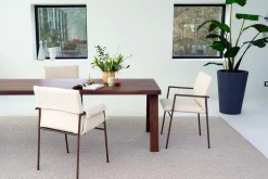 Armlehnstuhl Yves Stoff taupe