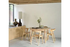 Ausziehtisch Bok Eiche natur D 129 cm