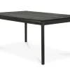 Ausziehtisch Bok Eiche schwarz 140 cm