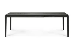 Ausziehtisch Bok Eiche schwarz 140 cm