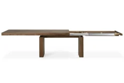 Ausziehtisch Double Teak massiv B 200 cm