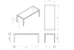Ausziehtisch Duo Vario Eiche hell ab 160 cm konfigurierbar