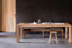 Ausziehtisch Slice Eiche massiv 140 cm