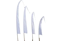 Bali Fahne Sanur 6 Meter weiss